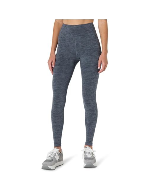 Amazon Essentials Blue FormFlex melierte Leggings mit hohem Bund in voller Länge