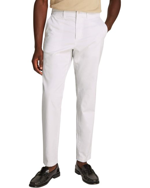 Pantalón chino Hombre Tapered Fit Tommy Hilfiger de hombre de color White