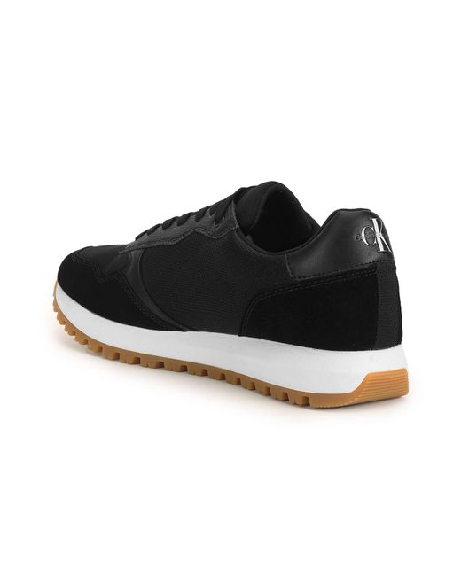 Calvin Klein Toothy Runner Bold Mono Mens Casual Trainers In Black - 8 Uk for men