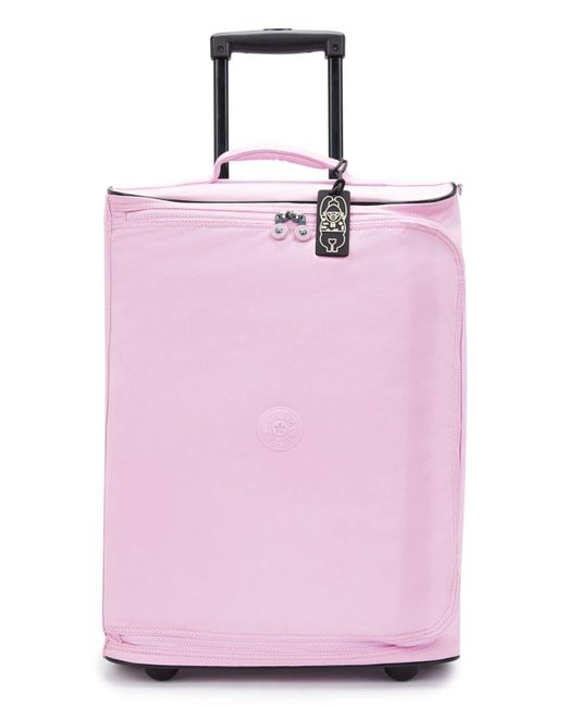 Kipling Pink TEAGAN C Extra kleine Reisetasche mit Rollen in Kabinengröße