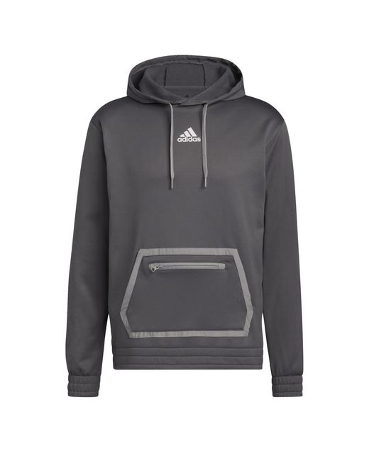 Adidas Gray S Team Issue Pullover Hoodie
