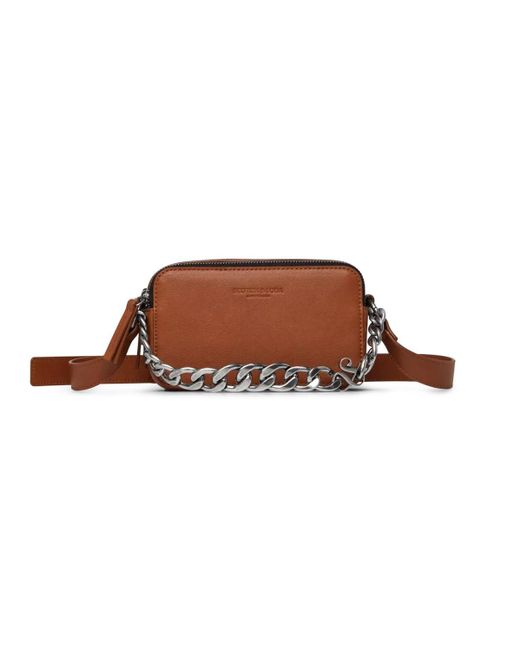 Scotch & Soda Brown Small Reporter Bag Handbag