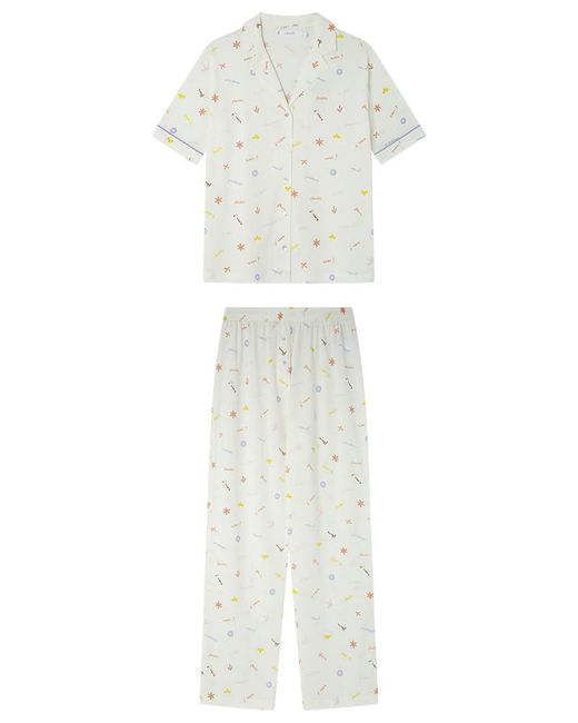 Long Pyjama Weekly Hope Pijamas Women'secret de color White