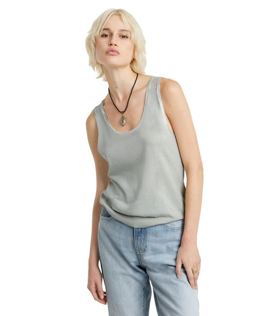 G-Star Lt Wt Gebreide Zomer Tank Top Wmn in het Blue