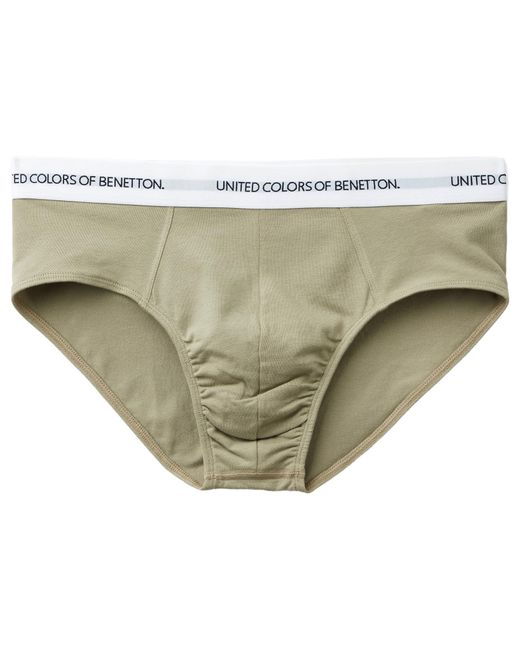 Benetton White 3op82s18n Briefs Underwear for men