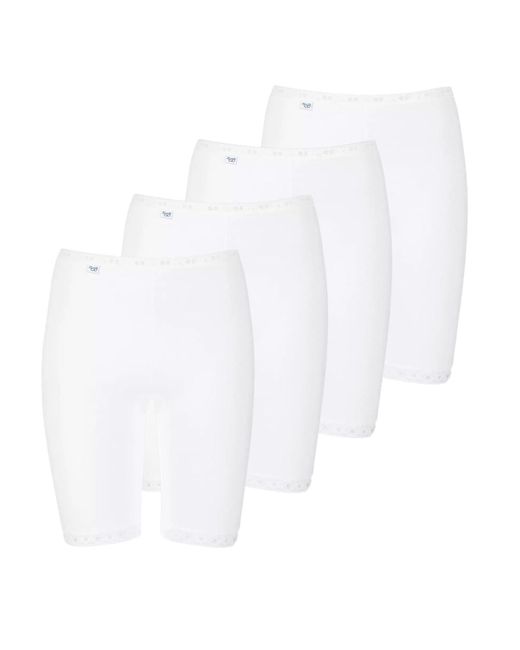 Sloggi White Langbein Schlüpfer - 4er
