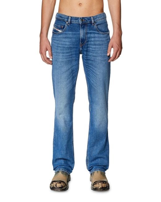 DIESEL Blue Bootcut Jeans for men
