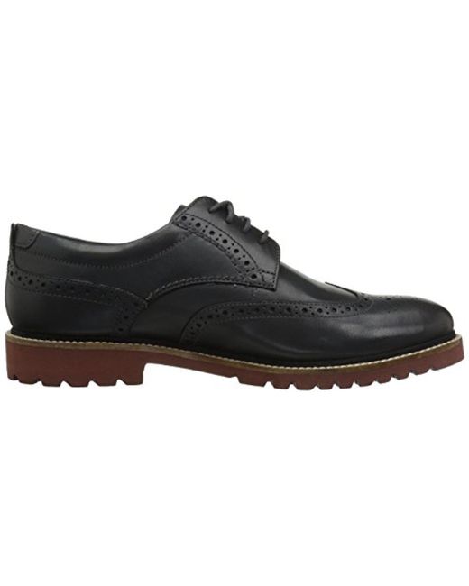 rockport marshall wingtip black