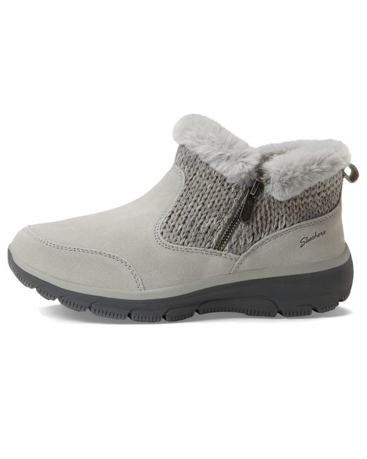 Skechers Easy Going-warmhearted Ankle Boot in Gray | Lyst