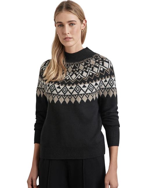 Street One Black Pullover im Norweger-Stil