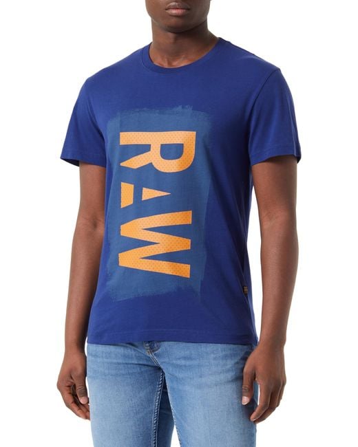 Painted Raw Gr R T T-Shirt di G-Star RAW in Blue da Uomo