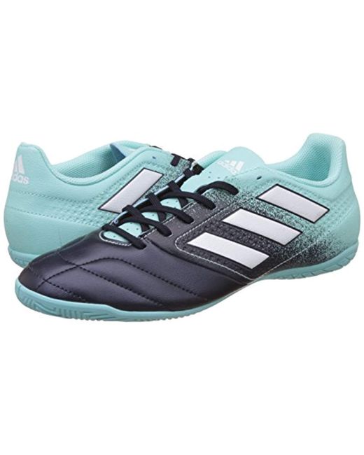 Adidas Leather Ace 17 4 In Futsal Shoes In Blue For Men Lyst
