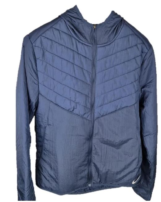 Nike S Light Puffer Jacket Sport Blue Therma Fit Repel Synthetic Fill Running Sports Size Small S for men