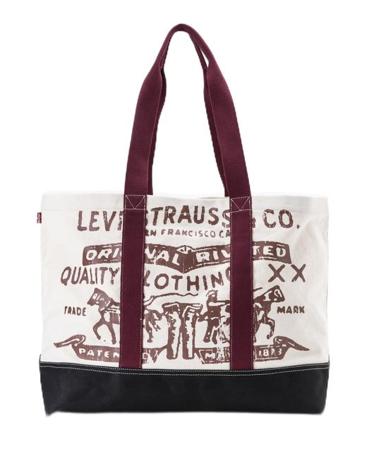 Levi's Purple Two Horse Tote-all Xl
