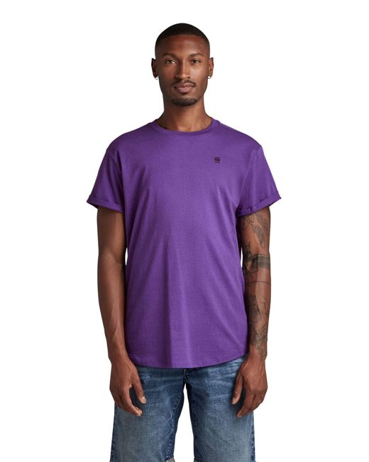 G-Star RAW Purple Lash T-shirt for men