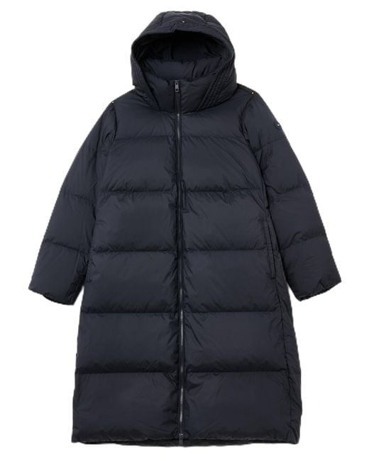 Tommy Hilfiger Crv Casual Hw Down Hood Jas Ww0ww44233 Puffer Coat in het Blue