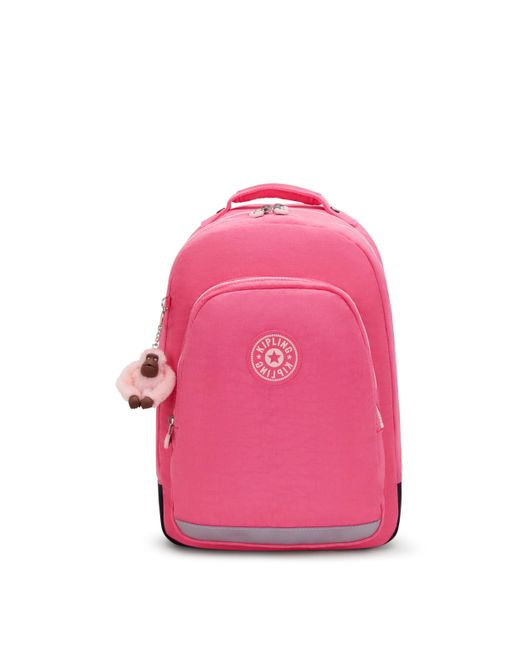 Kipling Pink Backpack Class Room Happy C Large