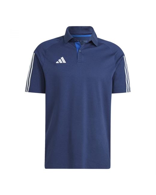 Adidas Tiro 23 Competition Poloshirt Voor in het Blue voor heren