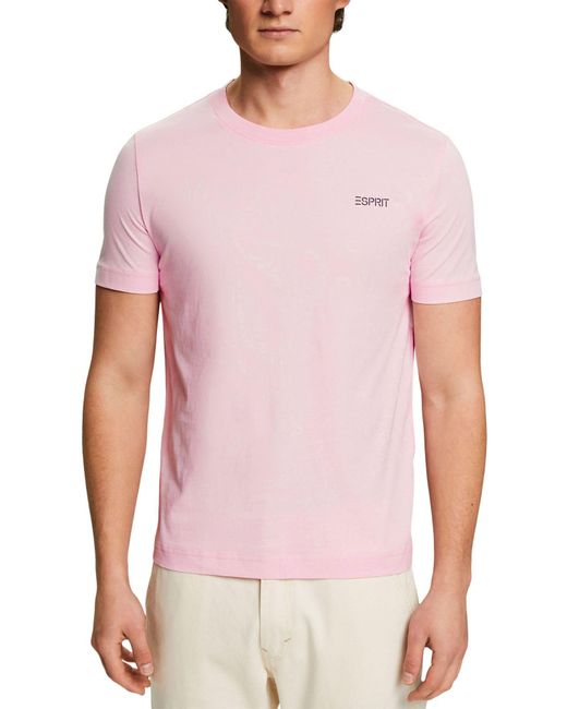 014ee2k308 T-Shirt di Esprit in Pink da Uomo