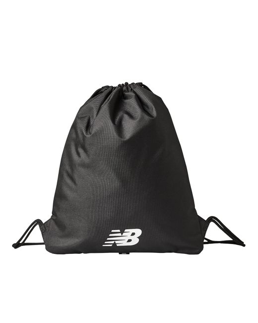 New Balance Black And Team Drawstring Bag