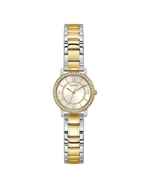 Guess Metallic Analog Quartz Watch Gw0468l4