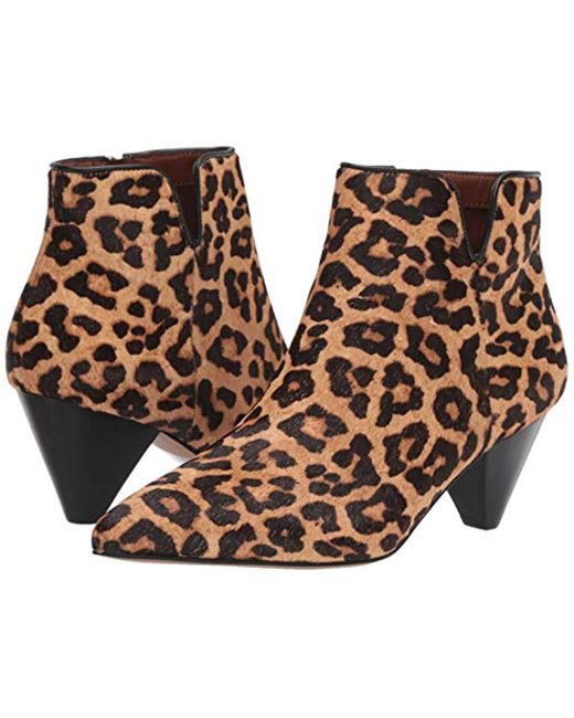 franco sarto leopard ankle boots