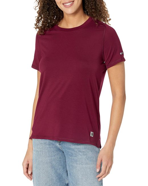Carhartt Red Lwd Relaxed Fit Short Sleeve T-shirt