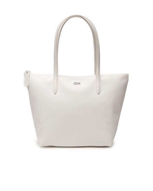 Petit sac cabas L.12.12 Concept Farine Lacoste en coloris Blanc | Lyst