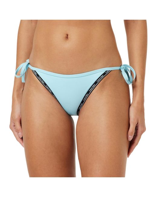 Calvin Klein Blue Self-tie Bikini Bottoms Sport