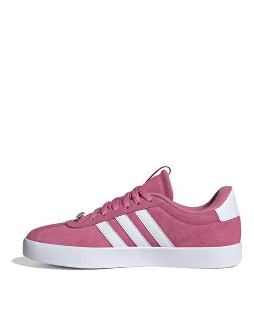 Adidas Purple S Vl Court 3.0 Trainers Pink/white 5.5