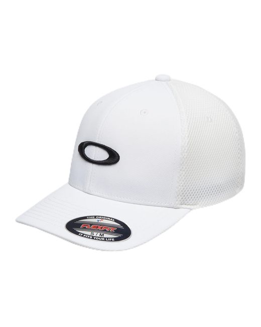 Oakley White Ellipse Mesh Hat Cap for men