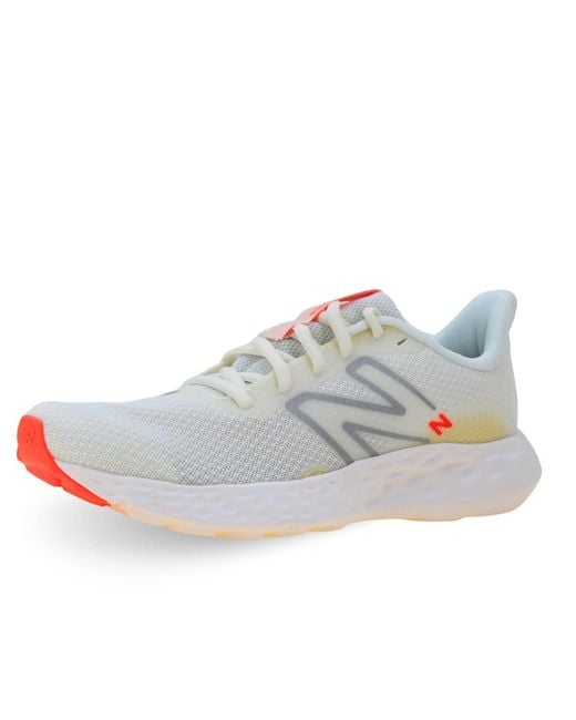 411, Scarpe da Ginnastica Donna, Bianco/Argento Metallizzato, 39 EU di New Balance in White
