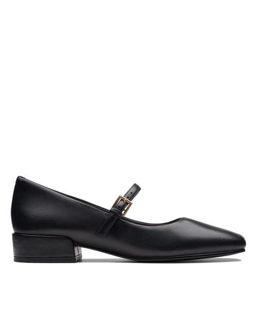 Clarks Black Seren 30 Buckle Mary Janes