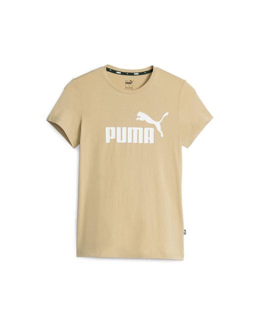 PUMA Natural T-Shirt "Essentials Logo T-Shirt Damen"