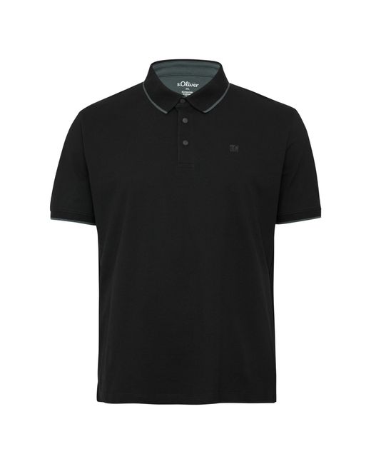 S.oliver Klassisches Polo-Shirt in Black für Herren