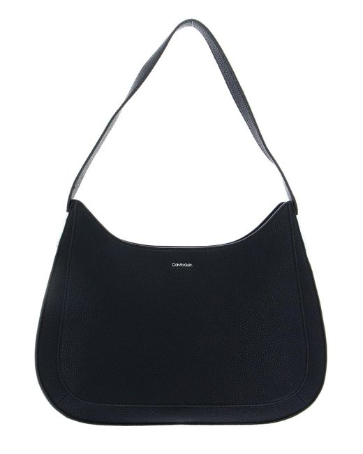 Borsa Hobo Donna Ck Must Plus Shoulder Bag Medium Piccola di Calvin Klein in Black