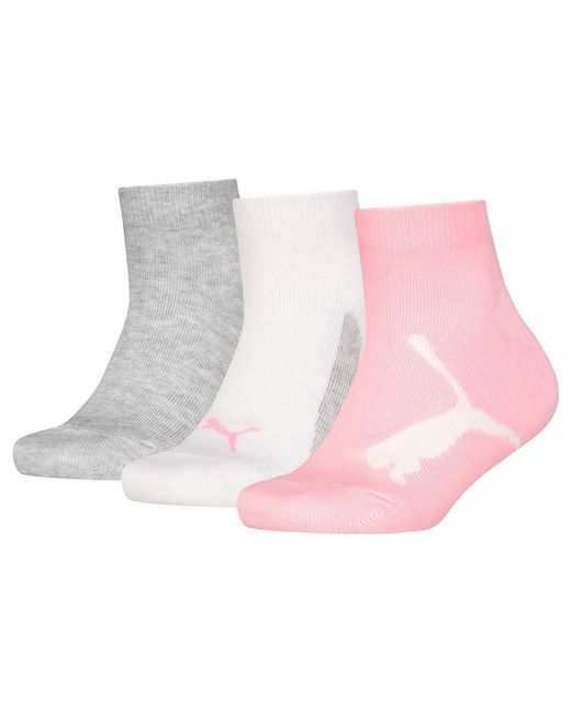 Bwt Recycled Cotton Quarter Calcetín PUMA de color Pink