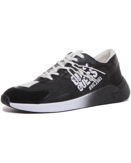 Guess Black Modena Active Lace Up Casual Synthetic Trainers for men