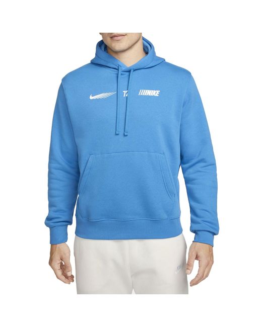 Nike Sportswear Standard Issue Fleecehoodie in het Blue voor heren