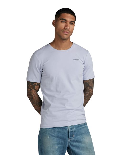 G-Star RAW Slim Base T-shirt Voor in het Blue voor heren