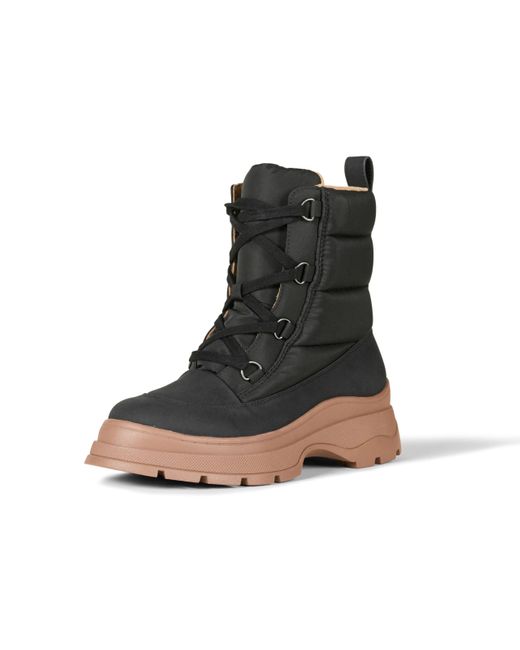 Amazon Essentials Black Lace-up Puffer Boot
