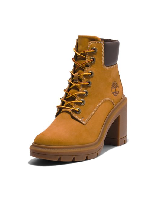 Timberland Brown Allington Lace-Up Heeled Boots