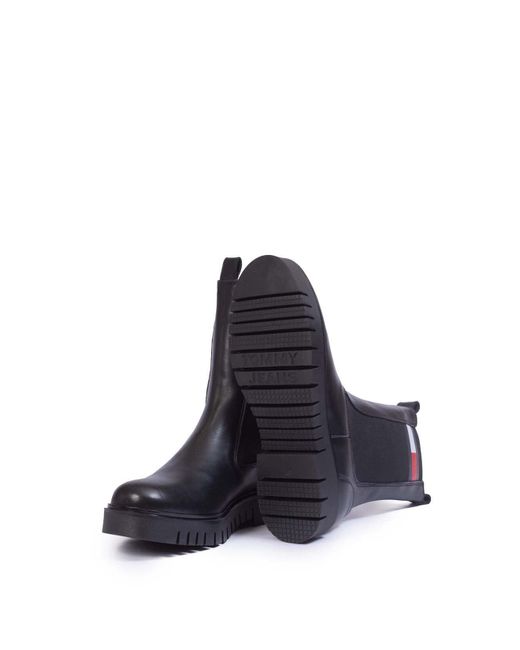 Tommy Hilfiger Blue Chelsea Boot Long Leather