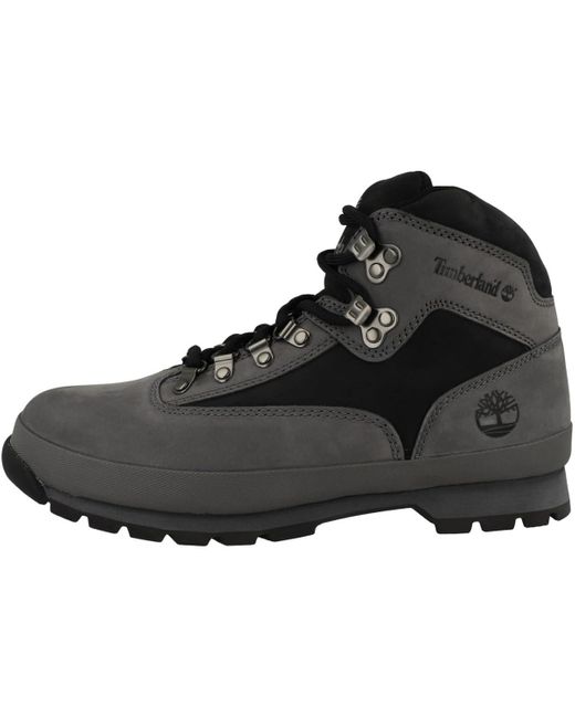 Timberland Black Euro Hiker Leather Boot for men