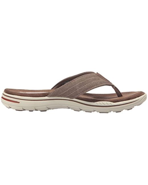 skechers men's evented rosen flip flop