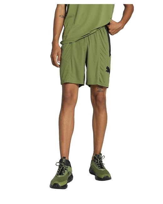 Train FAV Cat Knit 8" Short Pantalones Cortos de Punto PUMA de hombre de color Green