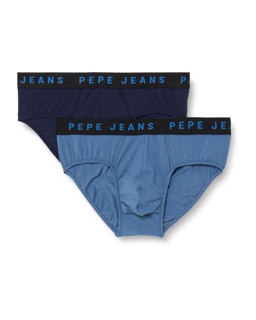 Pepe Jeans SOLID BF 2P Briefs in Blue für Herren