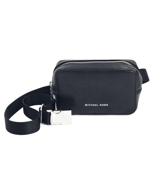 Michael Kors 556366c Black With Silver Hardware Waist Bag Fanny Pack Size S/m