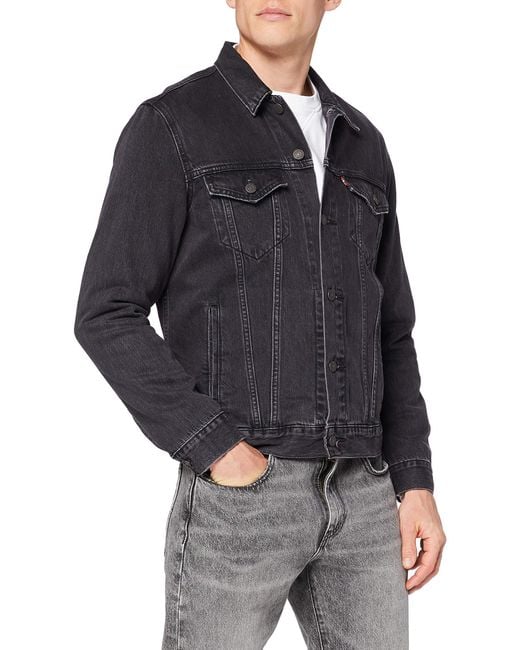 Levi's Cotton The The Trucker Jacket in Black for Men - Save 75% - Lyst