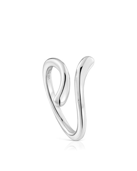 Tous White Offener Ring aus Sterlingsilber